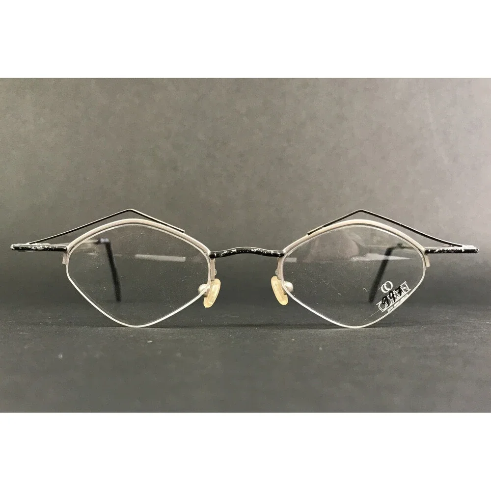 Coeln Optik Eyeglasses Frames COLLEGE LINE M 104 Silver Black Modern 40-20-135